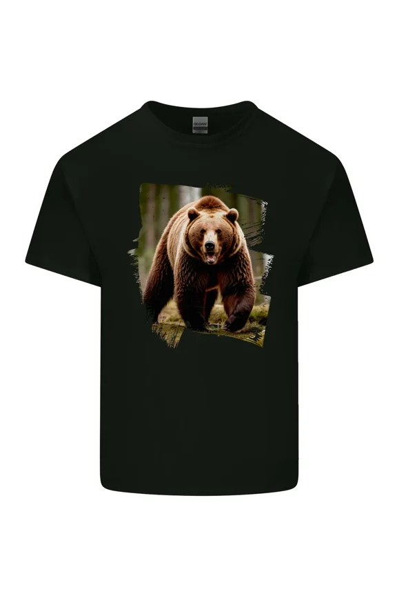 Grizzly Bear Photograph Wildlife Animal Nature Unisex T-Shirt Y3019, Up to Size 5XL