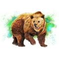 thumbnail image 1 of Grizzly Bear, Watercolor (12x18 Wall Art Poster, Room Decor), 1 of 3