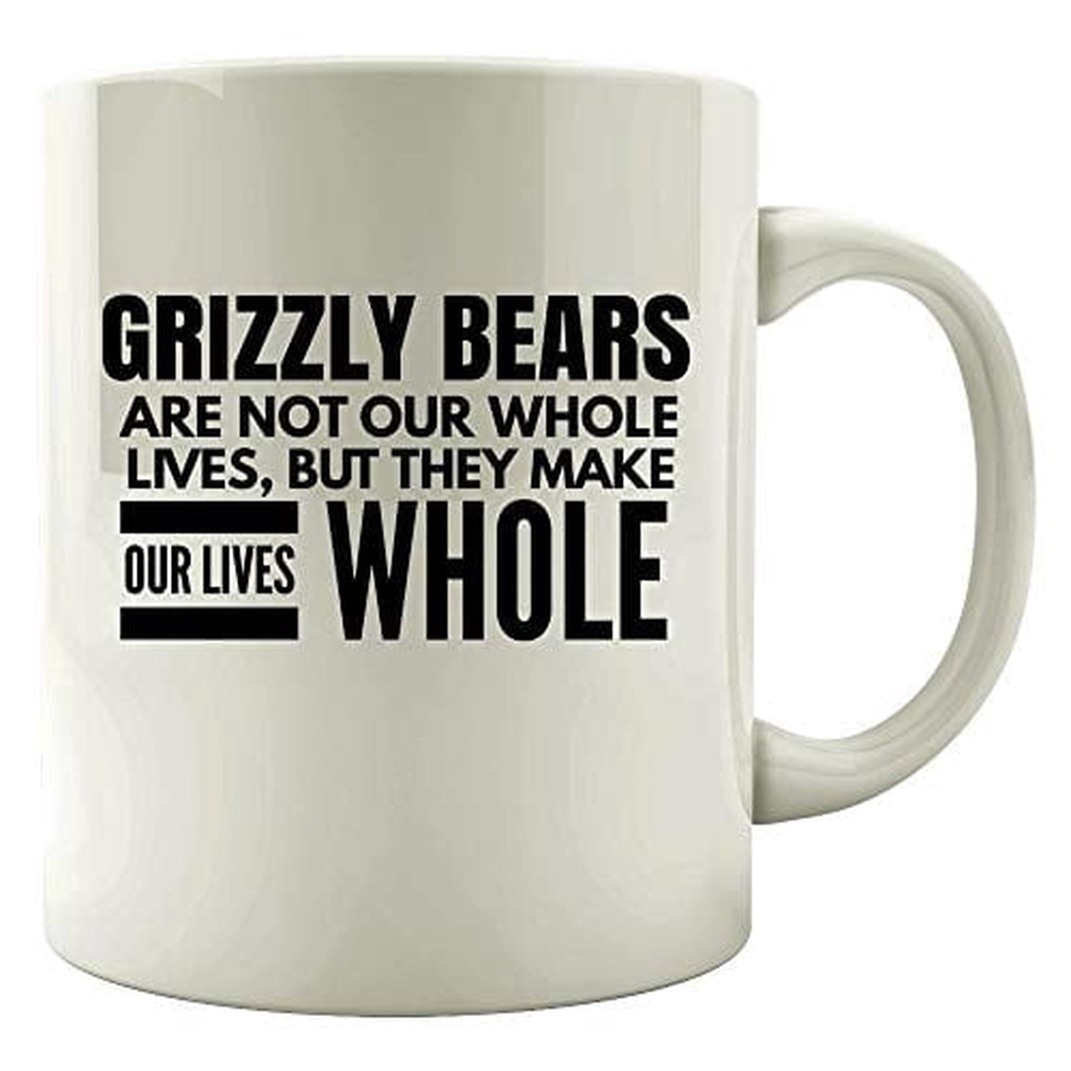 Grizzly Bears 11 oz Coffee Mug - Alaska Theme White Ceramic Gift -  Walmart.com