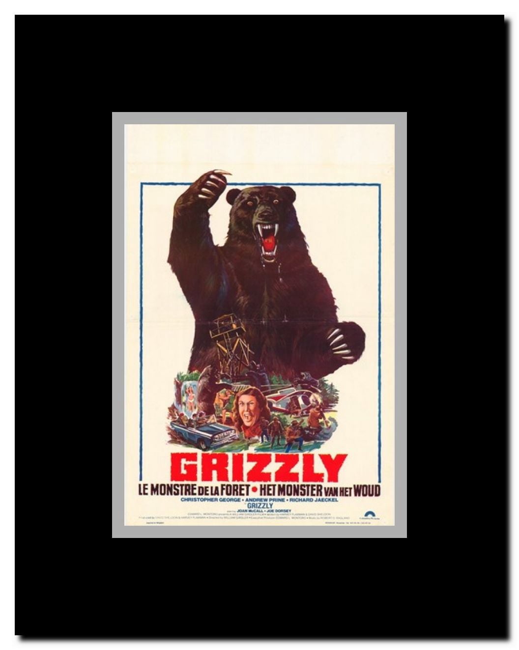 Grizzly Framed Movie Poster