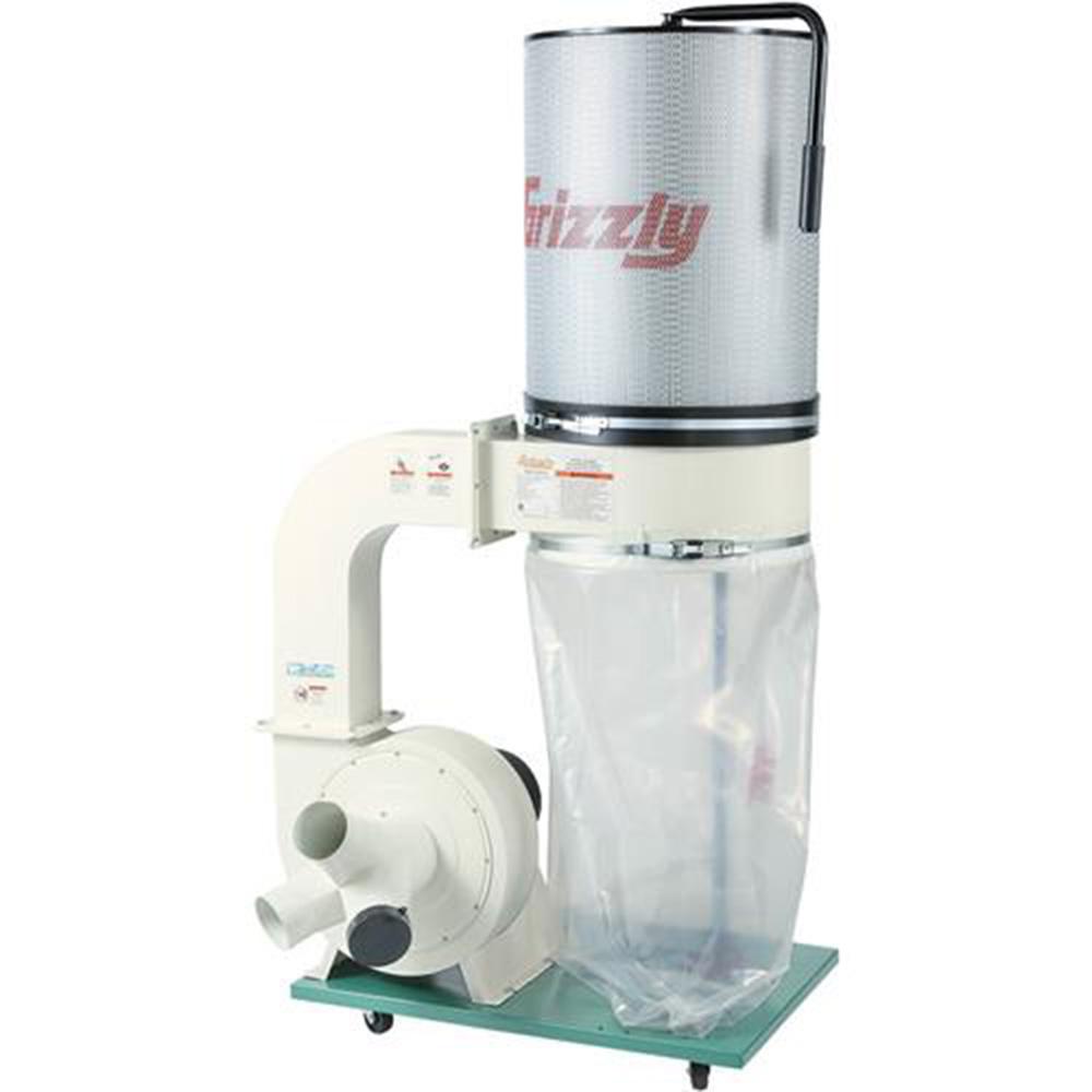 WEN 1,300 CFM 14-Amp 5-Micron Woodworking Dust Collector with 50-Gallon ...