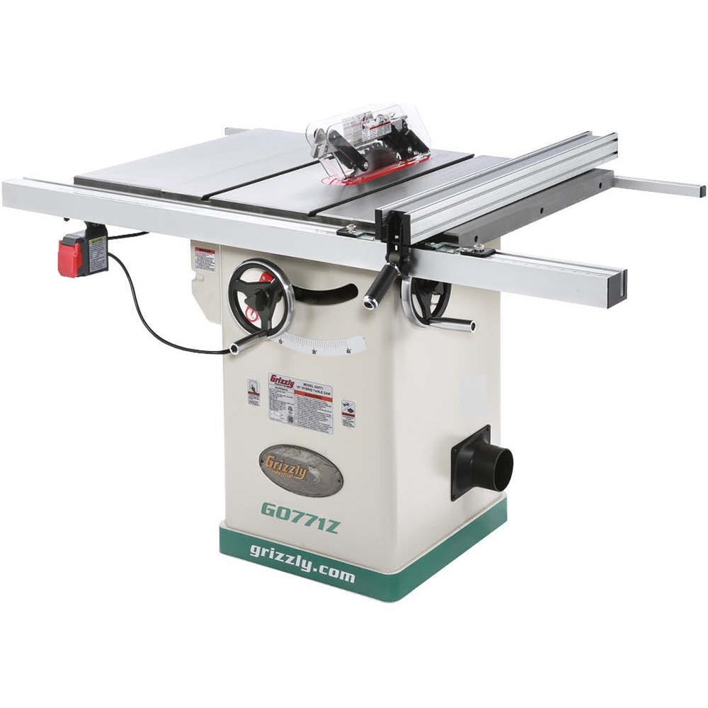 Grizzly G0651 220V 10 Inch 3 HP 220V Heavy Duty Table Saw
