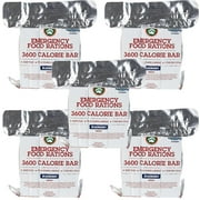 Grizzly Gear Emergency Food Rations- 3600 Calorie Blueberry Bar - 15 Day, 360 Hour Supply For Disaster, Hurricane, Flood Preparedness - Less Sugar, More Nutrients Than Other Brands- 5 Year Shelf Life