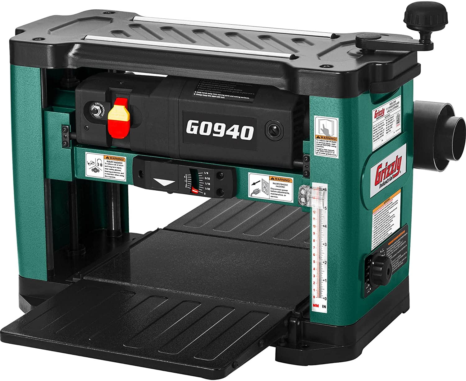 Grizzly Industrial G 2 HP Benchtop Planer With Helical Cutterhead