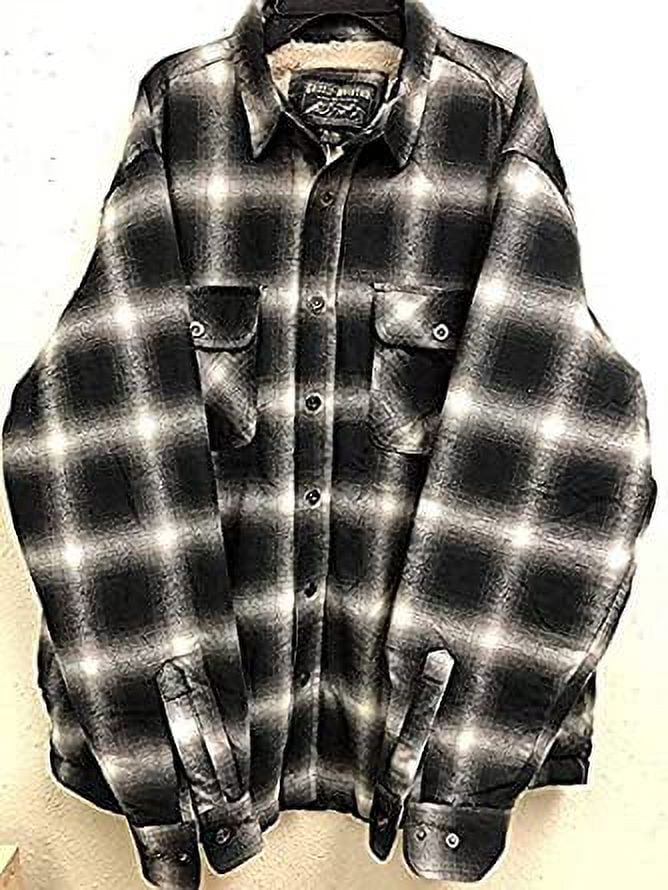 Grizzly mountain men's thermal lined flannel clearance