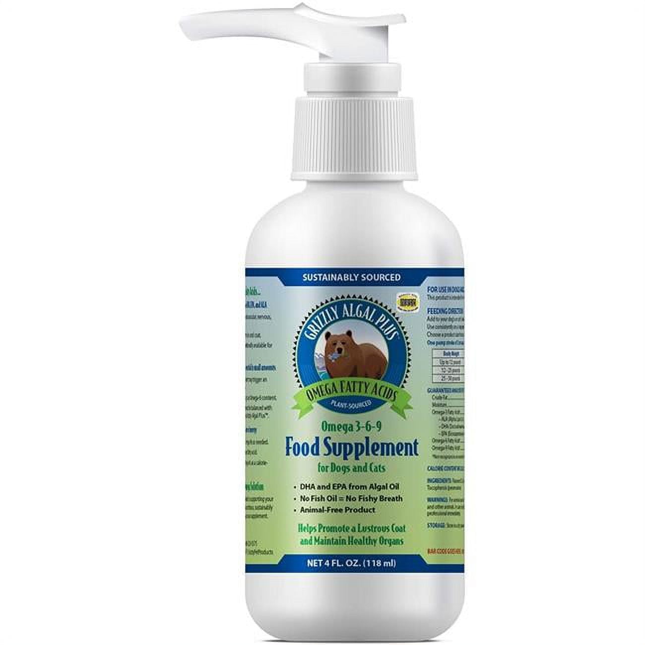 Grizzly Pet GT00721 4 oz Grizzly Algal Plus Omega Fatty Acids Food
