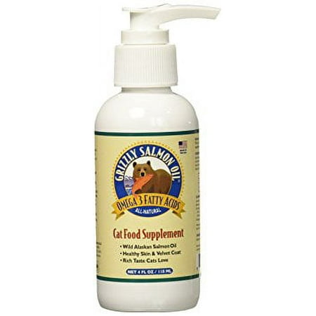 Grizzly Salmon Oil Supplement For Cats, 4 oz.