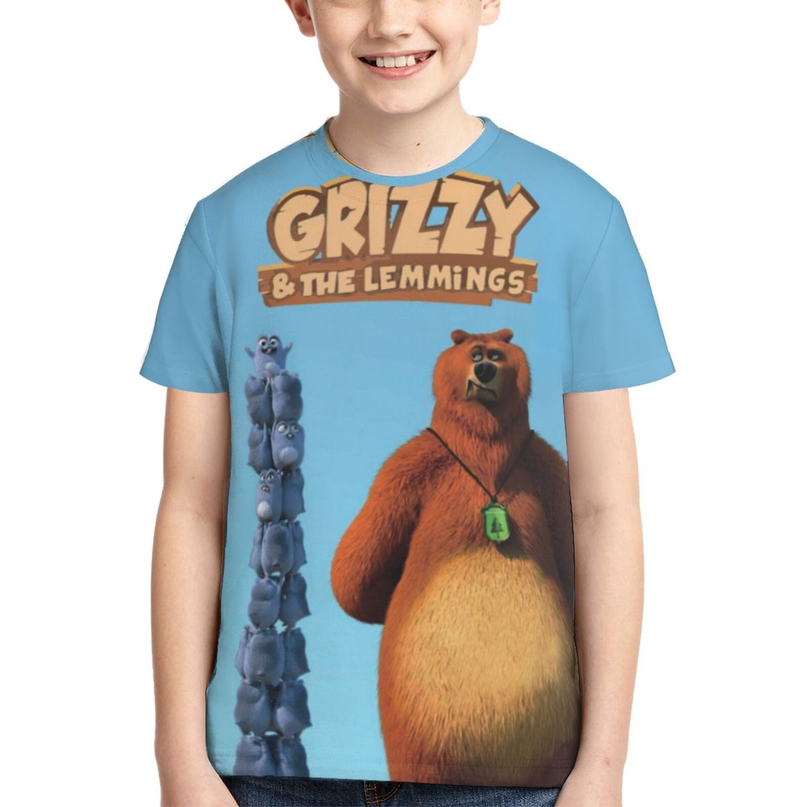 Cool 3D Graphic T-Shirts For Kids & Teens - Boys Girls Short Sleeve Tees - Ages 6-16 Colorful Prints