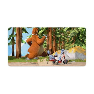 Grizzy And The Lemmings Extended Gaming Mouse Pad No-sliped Large Desk Mat Stitched Edge Keyboard Mat Mousepad