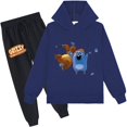 thumbnail image 1 of Grizzy And The Lemmings Hoodies with Jogger Pants Set Graphic Sweatsuit Tops Outfits for Boys Girls, 1 of 3