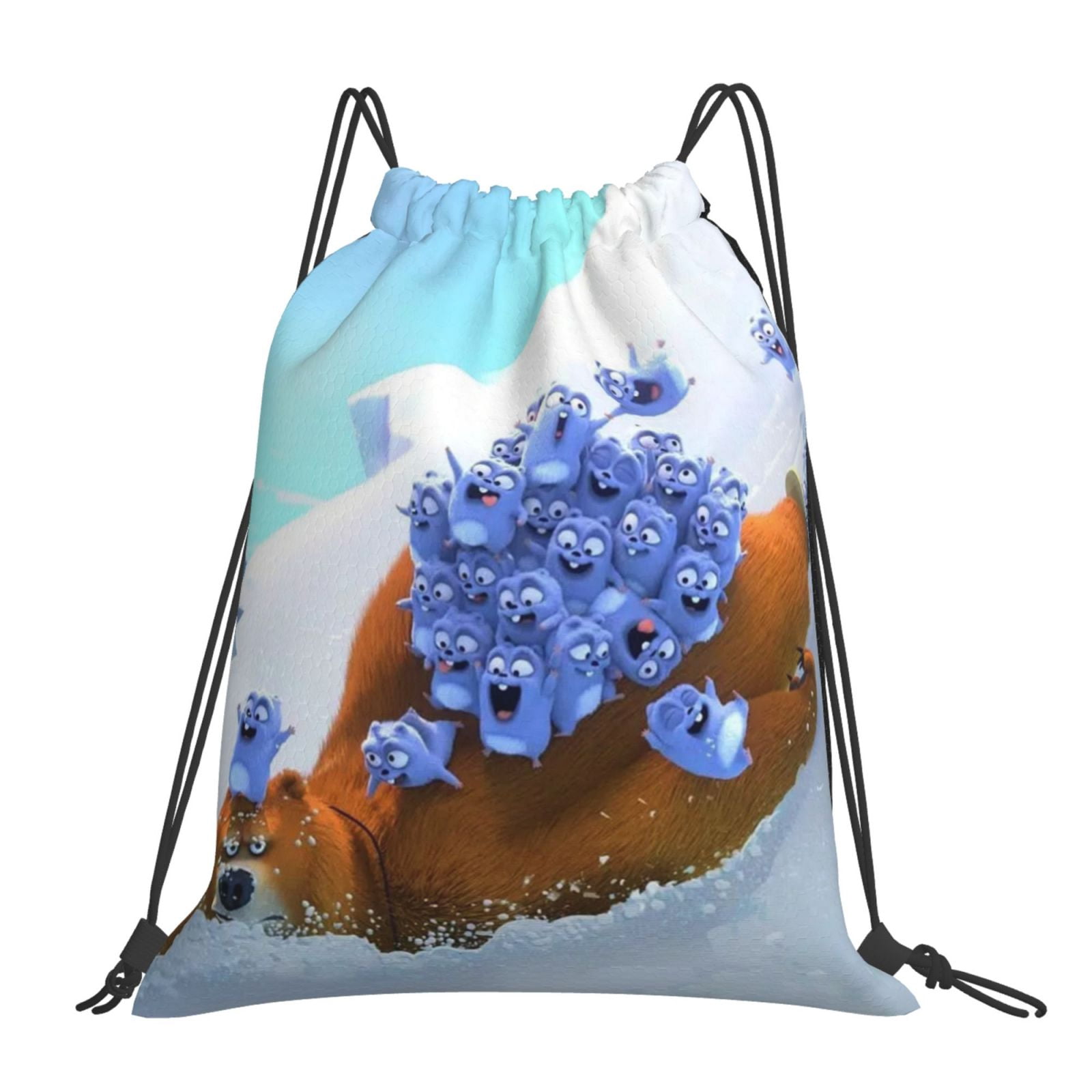 HUGS IDEA Leoparden Drawstring Bag - Leichter Tragerucksack Für Sport & Reisen
