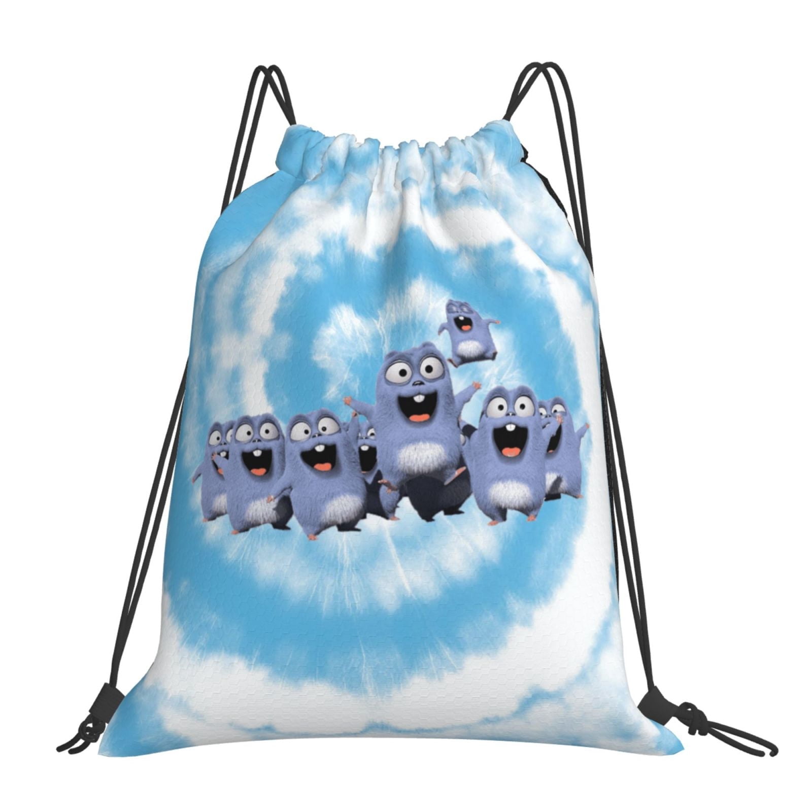 UNICEU Fire Soccer Ball Print Drawstring Bag - Lightweight Polyester Daypack For Swimming, Gym, Travel - View #5