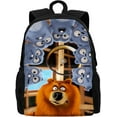 thumbnail image 1 of Grizzy With The Lemmings Laptop Backpack College School Travel Daypack 2 Compartment Basic Bag Shoulders Rucksack, 1 of 8