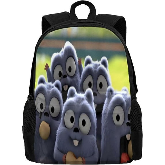 Grizzy With The Lemmings Laptop Backpack College School Travel Daypack 2 Compartment Basic Bag Shoulders Rucksack