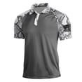thumbnail image 1 of GrmtClth 250 Anniversary Usa Shirt American Flag Print Patriotic Camo Polo Shirts 4th Of July Short Sleeve Fashion Golf Shirt Button Independence Day Shirt Gray 4XL, 1 of 3