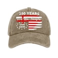 thumbnail image 1 of GrmtClth America 250th Anniversary Hat Patriotic Caps 1776-2026 Liberty Baseball Caps Honoring Veterans Gift Tribute Washed Hat Men and Women Khaki One Size, 1 of 5