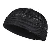 GrmtClth Black Lightweight Mesh Headband Cap Adjustable Breathable Knit Hat for Outdoor Activities