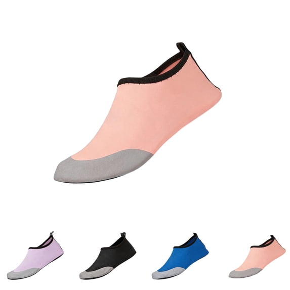 GrmtClth Boys And Girls Barefoot Feel Water Shoes Anti Slip Bottom For Surf Lessons And Water Fitness Pink 11-12 Years
