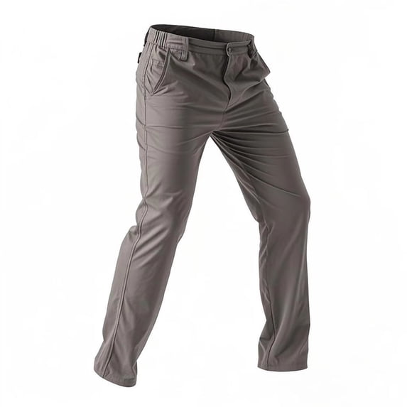 GrmtClth Cargo Pants for Men Ripstop Waterproof Work Hiking Pants Lightweight Fabric Durable Travel Pants Fishing Pants with Multi Pockets(No Belt) Gray M