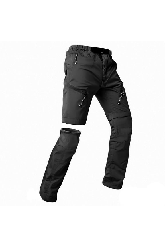 Cargo Pants for Women Convertible Waterproof Rip Hiking Pants Lightweight Zip-Off Actical Pants Breathable Stretch Outdoor Pants with Zipper Pockets Black S