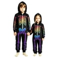thumbnail image 1 of GrmtClth Family Halloween Onesie Zip‑Up Hood Design Skeleton Print Casual Halloween Festival Party Jumpsuits 10 Years, 1 of 4