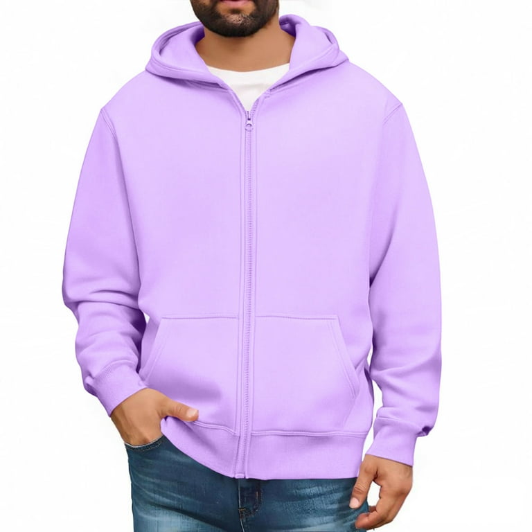 GrmtClth Hoodie Men Loose Fit Full Zip Hooded Sweatshirt Winter - Main Image