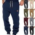 thumbnail image 1 of GrmtClth Joggers for Men Casual Loose Fit Drawstring Sweatpants Casual Workout Athletic Running Pants with Pockets Navy 3XL, 1 of 6