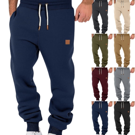 GrmtClth Joggers for Men Casual Loose Fit Drawstring Sweatpants Casual Workout Athletic Running Pants with Pockets Navy 3XL