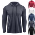 thumbnail image 1 of GrmtClth Men's Hoodie Garment Dyed Midweight Stretch Terry Fleece Pullover Sweatshirt Unisex Fit Gray 3XL, 1 of 5