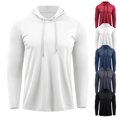 thumbnail image 1 of GrmtClth Men's Hoodie Lightweight Relaxed Fit Soft Breathable Cotton Pullover Sweatshirt with Front Pockets White L, 1 of 5