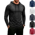 thumbnail image 1 of GrmtClth Men's Hoodies Workout Long Sleeve Fishing Shirts UPF 50+ Sun Protection Dry Fit Workout Athletic Gym Hooded L, 1 of 6