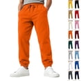 thumbnail image 1 of GrmtClth Men's Sweatpants Joggers Wortkout Tapered Casual Sweatpants for Men with Pockets Orange M, 1 of 9