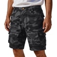 thumbnail image 1 of GrmtClth Men's Water Resistant Ripstop Cargo Shorts Lightweight Camouflage Short Pant Camping Multi Pockets Outdoor Work Shorts Soft Clothes Gray M, 1 of 6