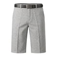 thumbnail image 1 of GrmtClth Mens Fashion Short‑Pants Casual Solid Color Straight Leg Formal Golf Shorts Flat Front Regular Fit Summer Daily Office Shorts Light Gray 33, 1 of 5