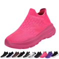 thumbnail image 1 of GrmtClth Mens High Top Sock Slip On Shoes Breathable Stretch Knit Thick Platform Sole Non Slip Casual Walking Daily Wear Sneakers, 1 of 7