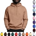 thumbnail image 1 of GrmtClth Mens Hoodie Classic Pullover Hooded Sweatshirt Long Sleeve Drawstring Hood Pocket Everyday Casual Sweat Tops, 1 of 10