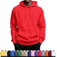 thumbnail image 1 of GrmtClth Mens Hoodie Fitness Gym‑Focused Pullover Hooded Sweatshirt Adjustable Drawstring Kangaroo Pocket Breathable Fabric Loose Silhouette Running Leisure Tops, 1 of 7