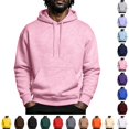 thumbnail image 1 of GrmtClth Mens Hoodie Oversized Casual Pullover Hooded Sweatshirt Adjustable Drawstring Pocket Street‑wear Long Sleeve Shirts, 1 of 10
