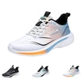 thumbnail image 1 of GrmtClth Mens Lightweight Breathable Knit Running Shoes Lace Up Shock Absorbing Thick Sole Non Slip Daily Athletic Workout Sneakers, 1 of 6