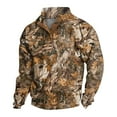 thumbnail image 1 of GrmtClth Mens Sweatshirt Camo Print Henley Quater Button Sweaters Big&tall Long Sleeve Pullover Fall Thermal Stand Collar Sweatshirt Orange XXXL, 1 of 3