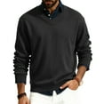 thumbnail image 1 of GrmtClth Mens V-Neck Sweaters Big & Tall V Neck Knit Sweaters Classic Basic Comfy Soft Long Sleeve Pullover Sweaters Black 2XL, 1 of 6