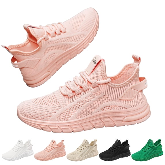 IEMIEMIEM Orthopedic Sneakers for Womens Breathable Fashion Slip On Walking Shoes Non Slip Casual Lightweight Tennis Gym Workout Shoe 5.5 wide