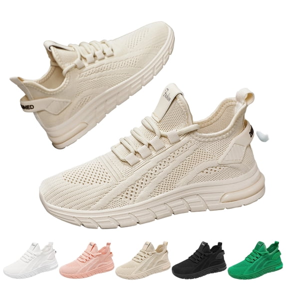 IEMIEMIEM Orthopedic Sneakers for Womens Breathable Fashion Slip On Walking Shoes Non Slip Casual Lightweight Tennis Gym Workout Shoe 5 wide