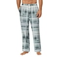 thumbnail image 1 of GrmtClth Pajama Pants Men Lightweight Soft Plaid Sleep Pants Lounge Comfy Pj Pants with Pocket and Drawstring Gray XL, 1 of 5