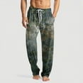 thumbnail image 1 of GrmtClth Pajama Pants Men Ultra Lightweight Camo Print Bottoms 2025 Fashion Elastic Waist Lounge Pants Comfort Sleepwear with Pockets and Button Fly Gray L, 1 of 8