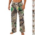 thumbnail image 1 of GrmtClth Pajama Pants for Men Hunting Style Woodland Camo Pajama Trousers Soft Fabric Breathable Relax Straight Leg Daily Lounge Wear Brown L, 1 of 5