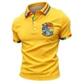 thumbnail image 1 of GrmtClth Pride T Shirt for Men Equality We the People Means Everyone Rainbow Graphic Polo Breathable Short Sleeve Top Soft Collared Button Clothing Yellow S, 1 of 4