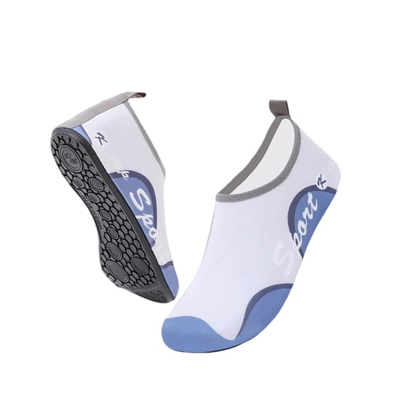 GrmtClth Recreational Swim Aqua Socks Sport Pattern Flexible Barefoot Water Socks For Water Walking Navy 39(US/7.5)