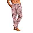 thumbnail image 1 of GrmtClth Relaxed Fit Breathable Realtree Branch Print Jogger Sleep Trousers for Men Drawstring Waist Soft Indoor Lounge Pants Pink L, 1 of 6