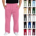 thumbnail image 1 of GrmtClth Sweatpants for Men Loose Straight Leg Baggy Joggers Elastic Drawstring Waist Workout Running Daily Casual Sweat Pants Pink S, 1 of 4